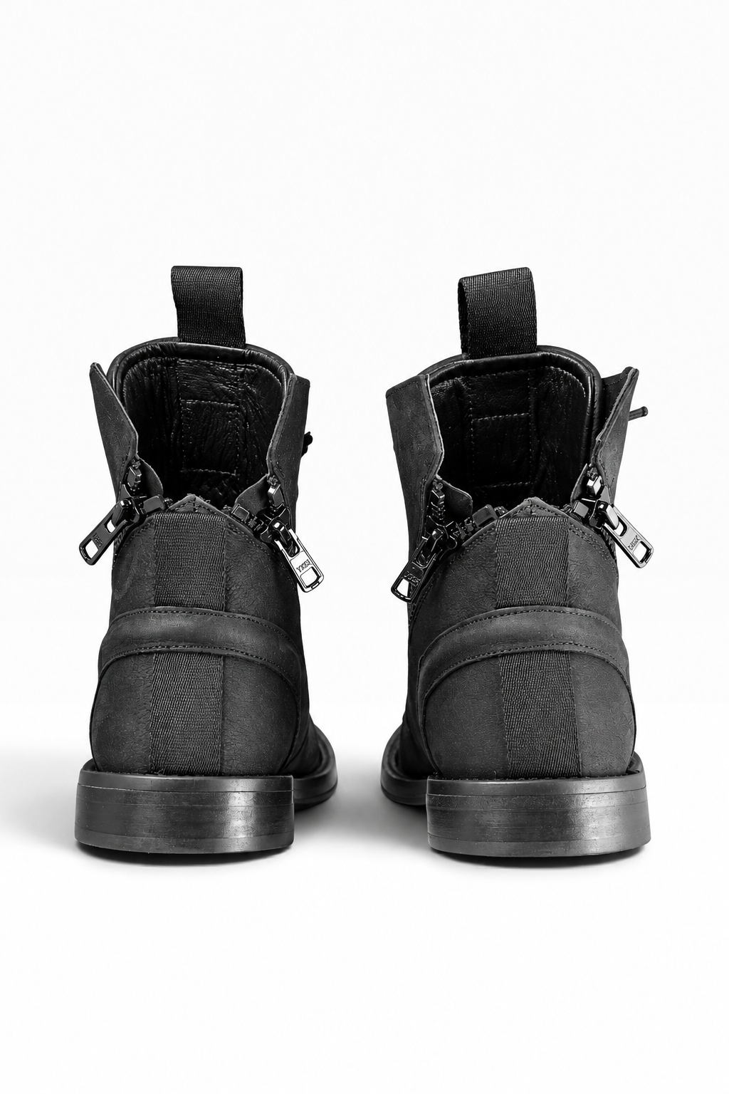 GRUNGE – Black Nubuck Women’s Ankle Boot with Leather Sole
