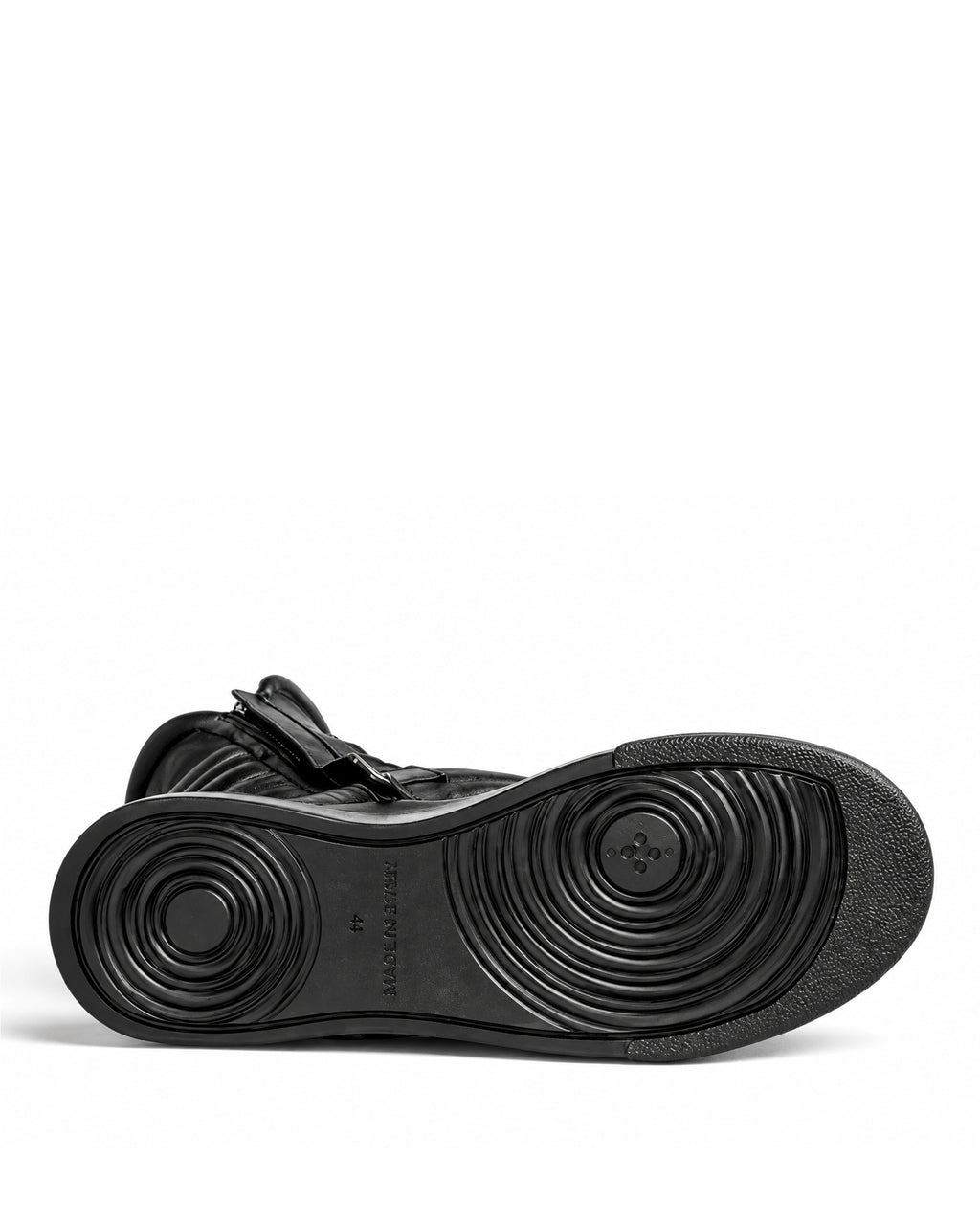 Stivaletto donna pelle nera doppia zip fondo nero - MOTO