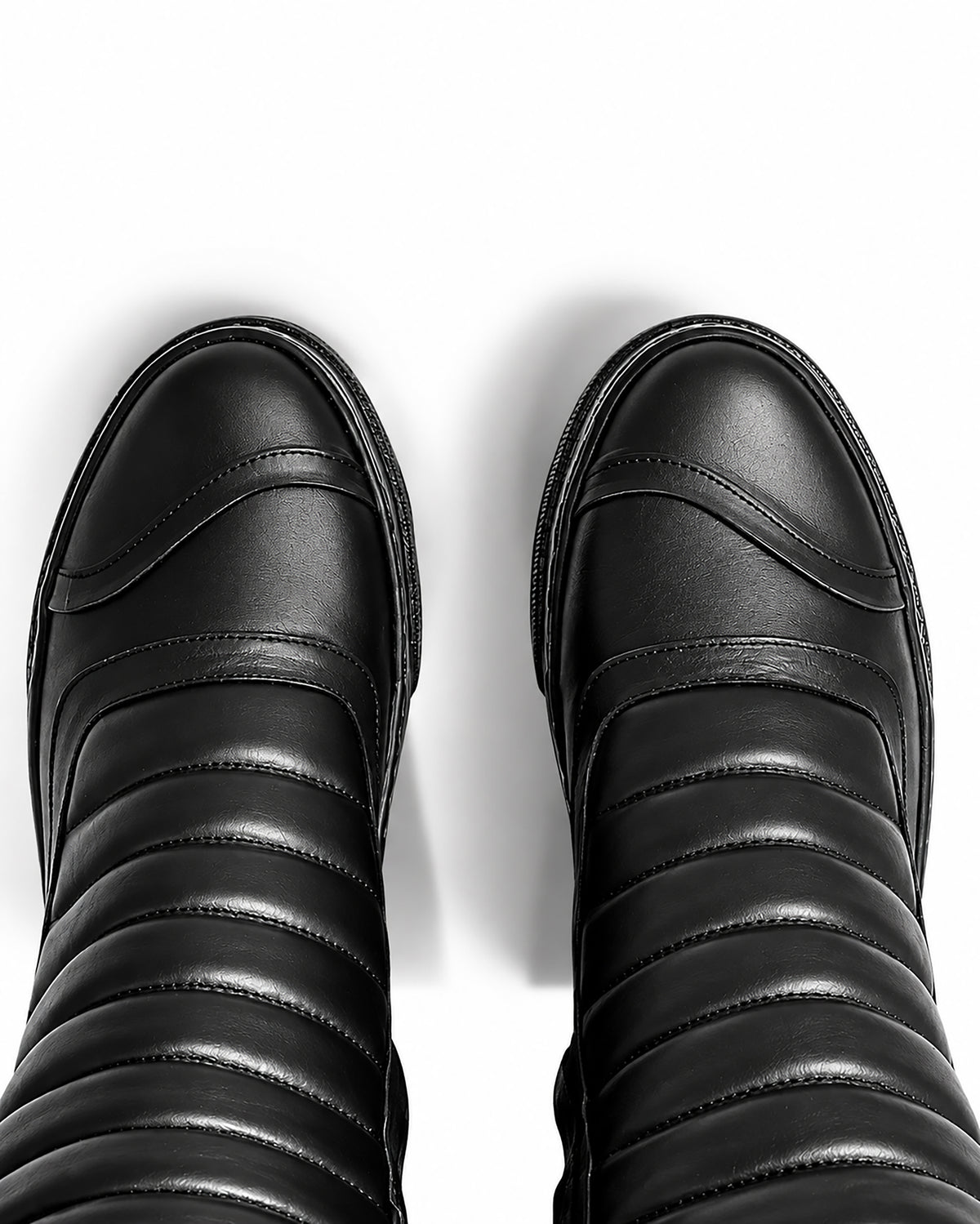 Stivaletto donna pelle nera doppia zip fondo nero - MOTO