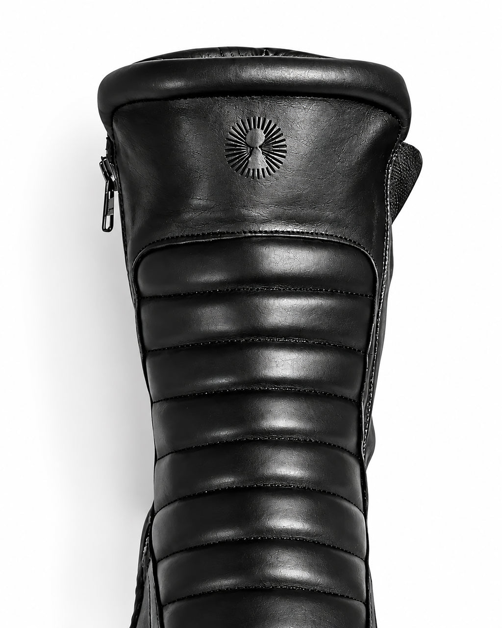 Stivaletto donna pelle nera doppia zip fondo nero - MOTO