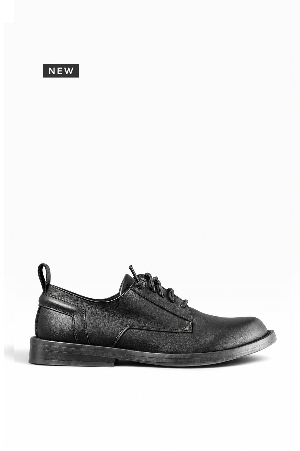 MAISTER – Schwarzer Damen-Derby aus Leder mit Ledersohle