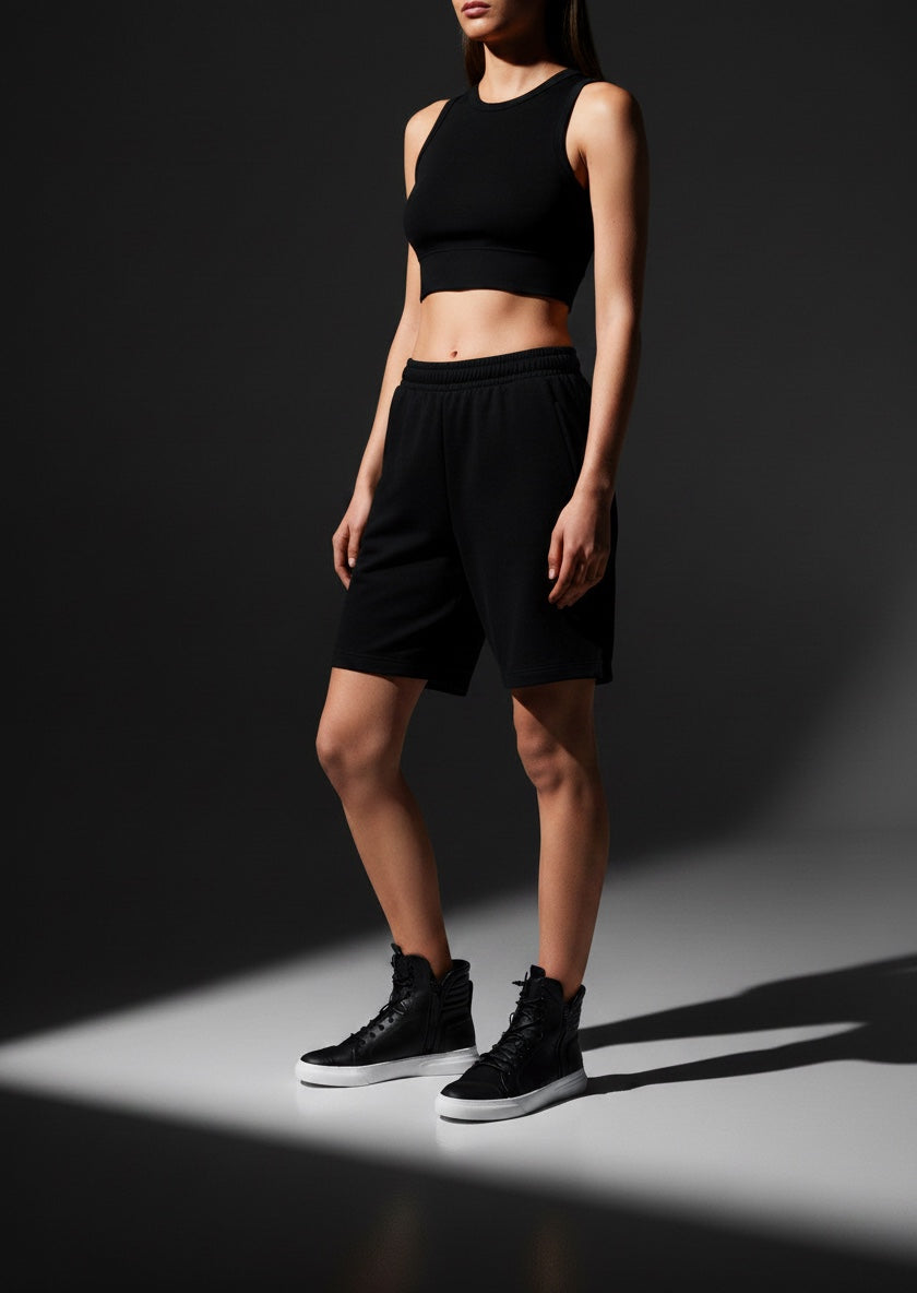 Stivaletto donna pelle nera fondo bianco doppia zip - JOSEPH