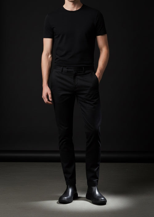 Chelsea boot uomo pelle fondo nero slip on – FLAYER