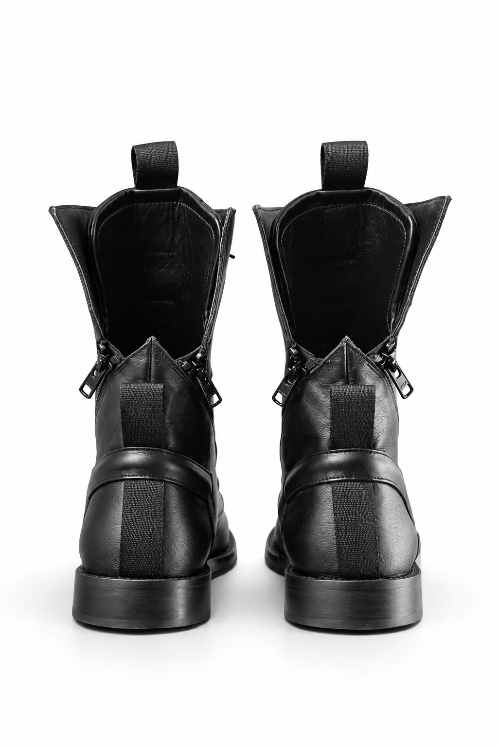 RUPERT – Schwarzer Lederstiefel mit Ledersohle