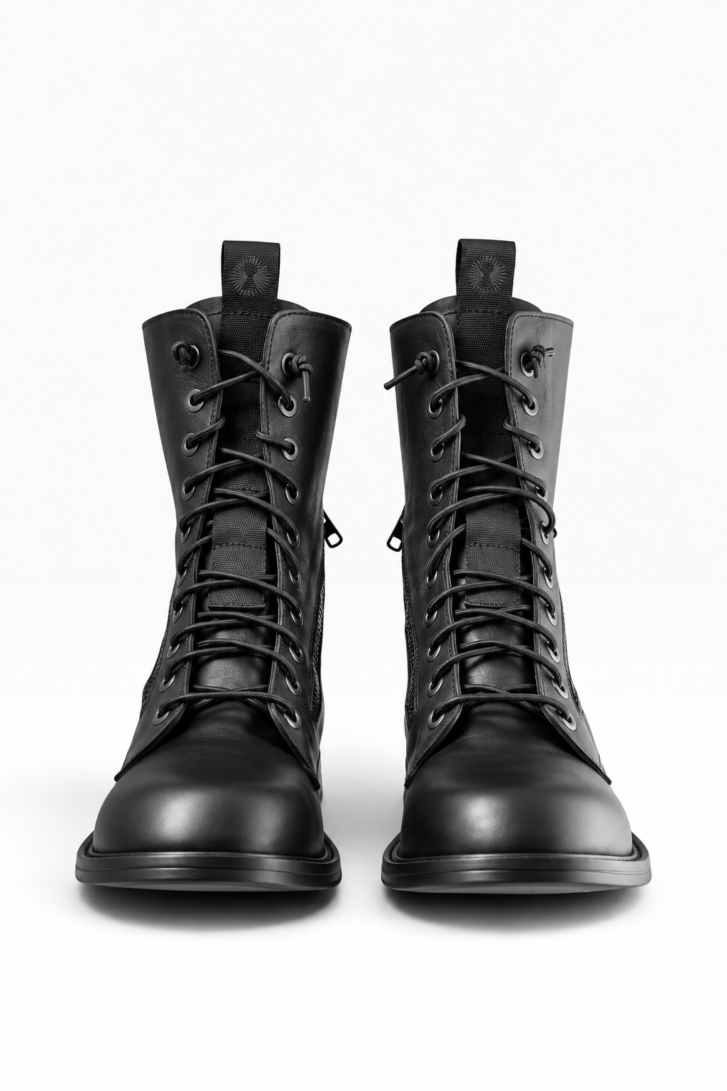 RUPERT – Schwarzer Lederstiefel mit Ledersohle